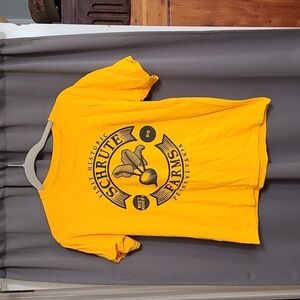 The Office Ripple Junction Womens T-shirt Schrute Farms Gold/Black Sz XS EUC